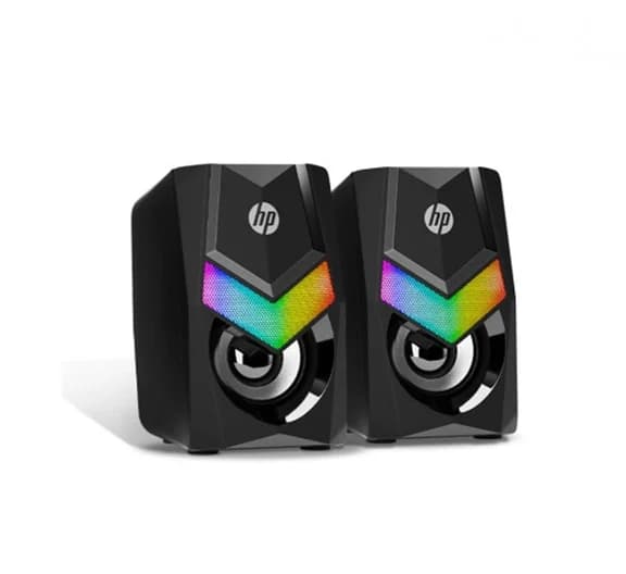 اسپیکر دسکتاپ HP مدل DHE-6000 با نورپردازی RGB (صدای استریو) — تصویر ۲