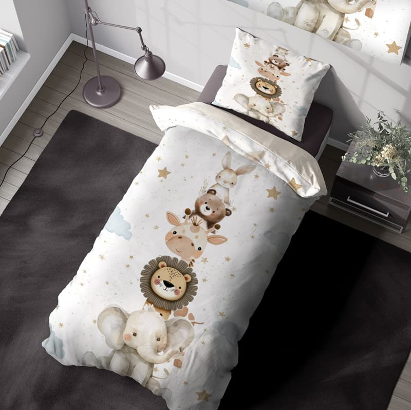 ست روتختی حیوانات جنگل با زمینه ستاره دار DC-1482