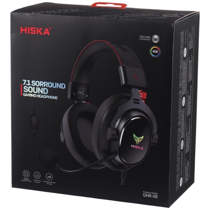 هدفون هدست بلوتوثی گیمینگ Hiska GHR-08 — تصویر ۶