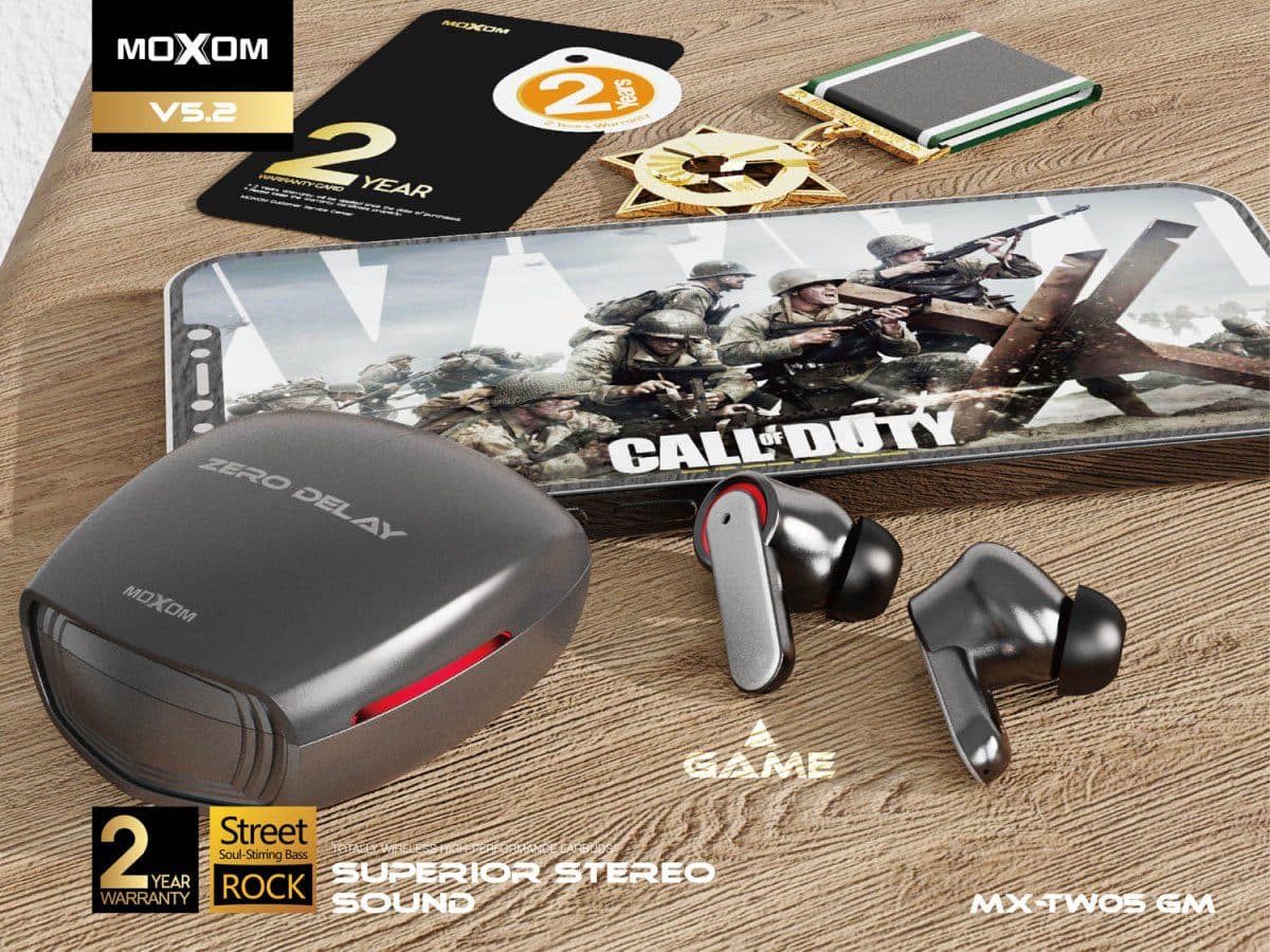 ایرپاد گیمینگ بدون تاخیر moxom mx-tw05 — تصویر ۶