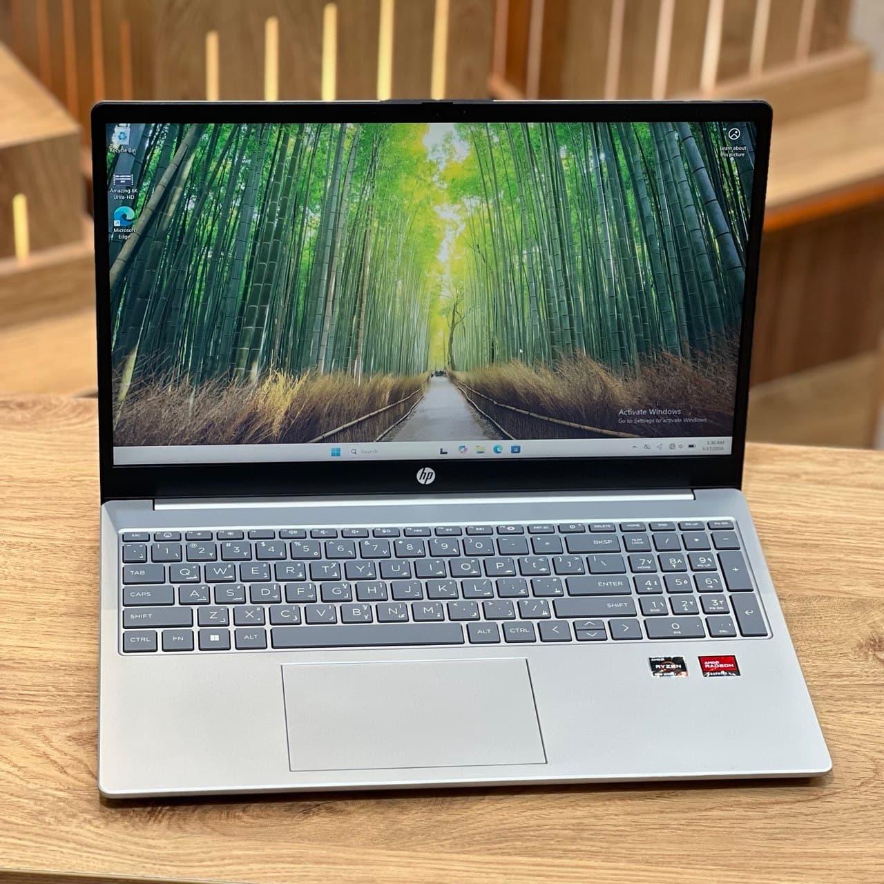 لپ تاپ اپنباکس 15.6 اینچی اچپی مدل HP Laptop 15 Ryzen5 7520U 16GB DDR5 512GB SSD 512MB AMD