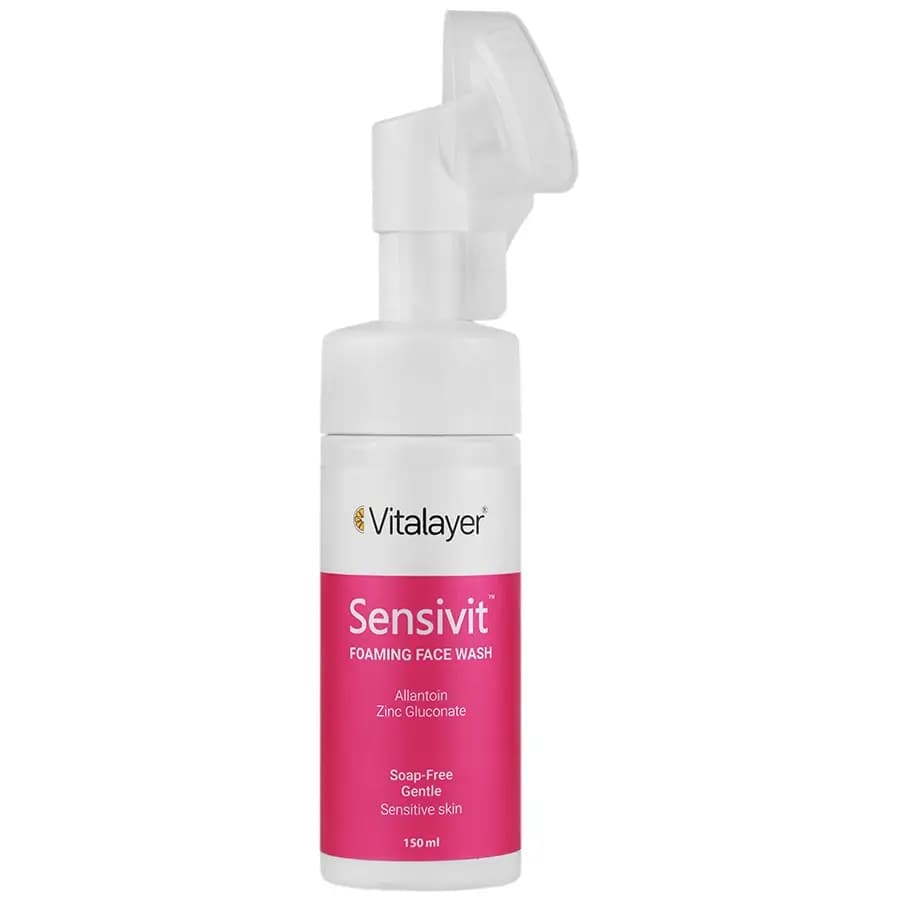 فوم پاک کننده صورت ویتالیر مدل Sensivit مناسب پوست حساس حجم 150میلی لیتر