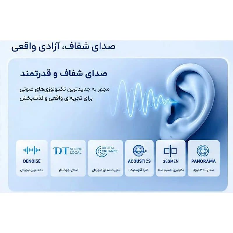 هندزفری ارگونومیک بلوتوثی مدل کلیپسی — تصویر ۶