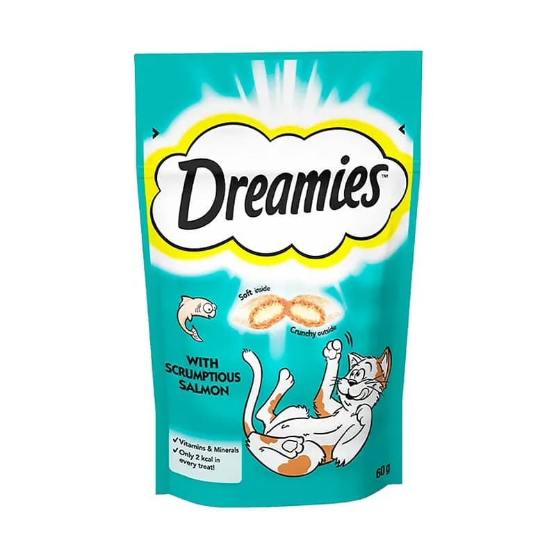 تشویقی گربه دریمیز سالمون ۶۰ گرم | Dreamies