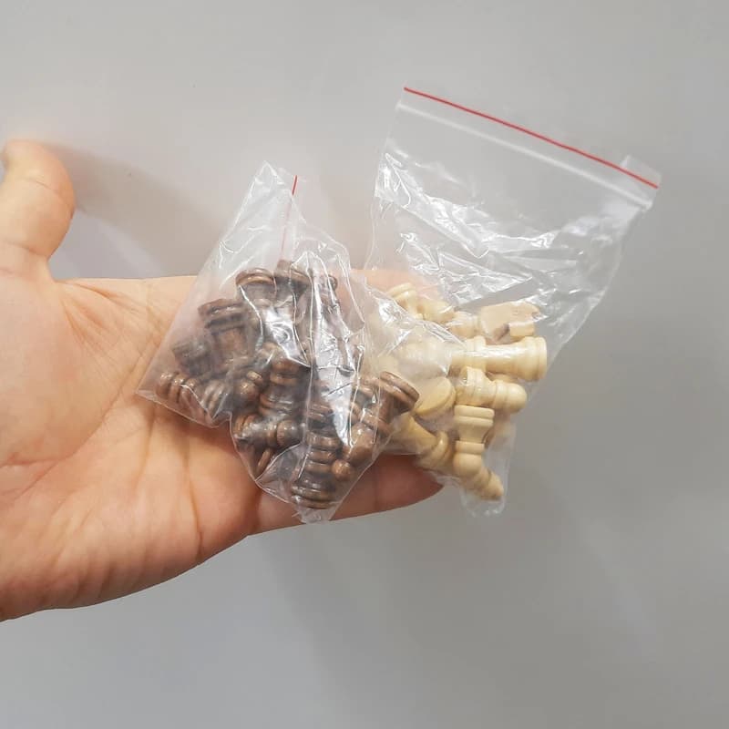 مهره شطرنج مدل چوبی کد KCHK032 مجموعه 32 عددی — تصویر ۵