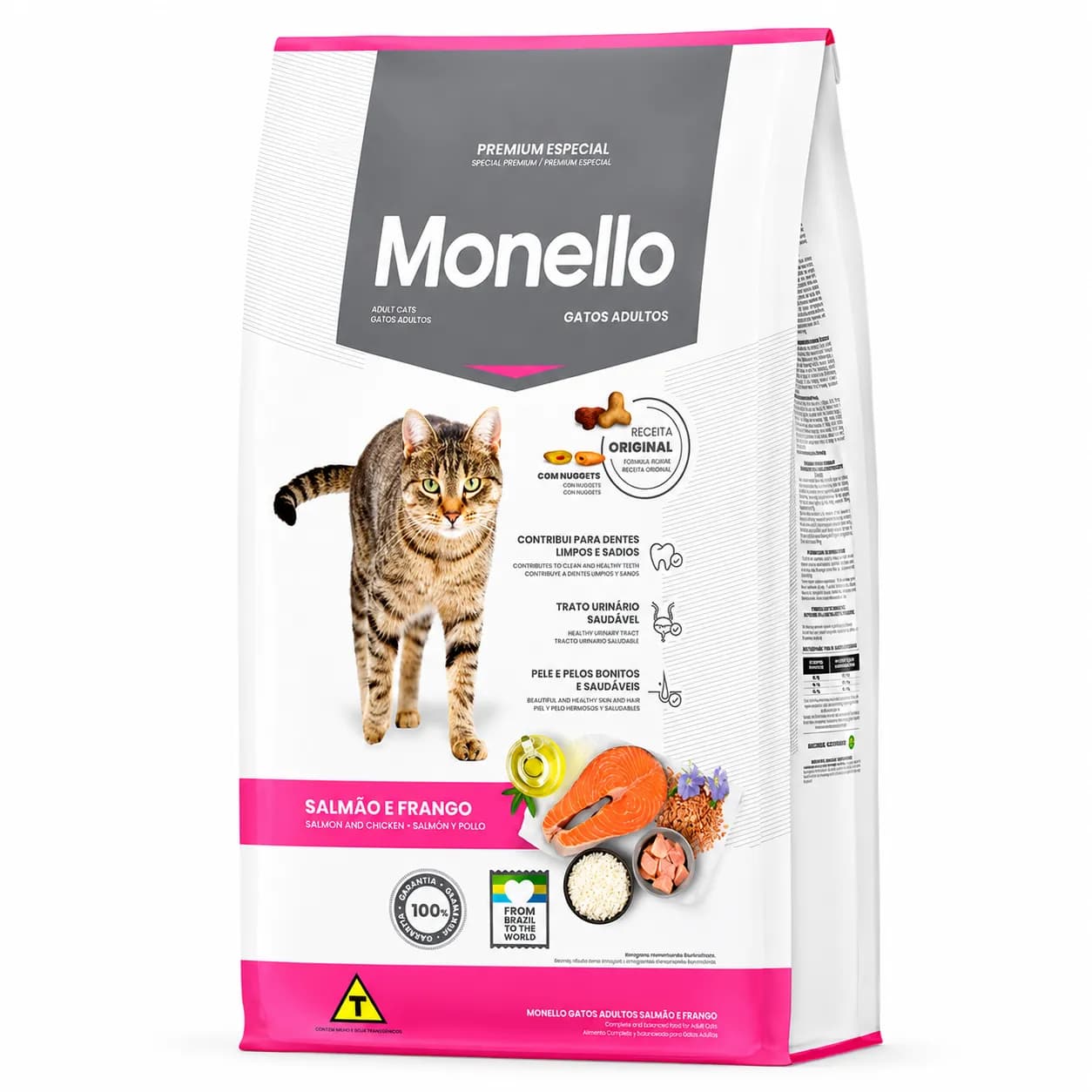 غذای خشک گربه مونلو میکس مرغ و تن و سالمون | Monello Mix