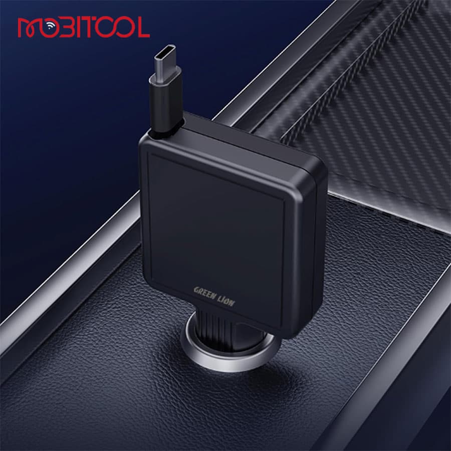 شارژر فندکی ۳۰ وات گرین لاین Retractable 30W Car Charger — تصویر ۹
