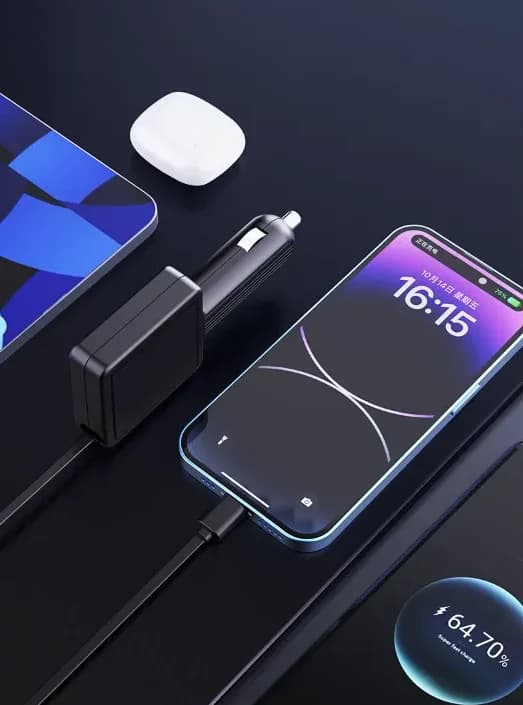 شارژر فندکی ۳۰ وات گرین لاین Retractable 30W Car Charger — تصویر ۴
