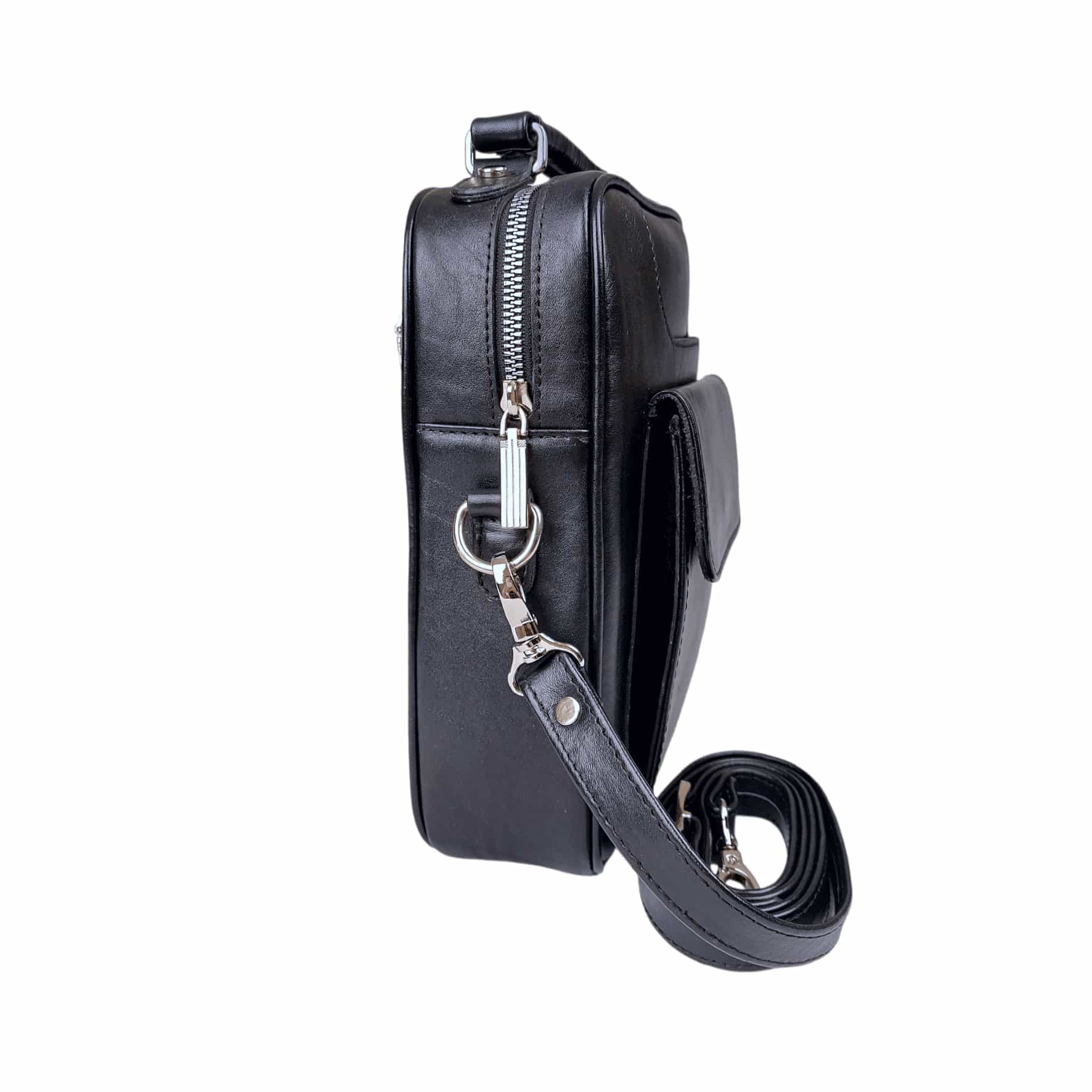 کیف دوشی مردانه چرم طبیعی آرباس کد AR2007 — تصویر ۷