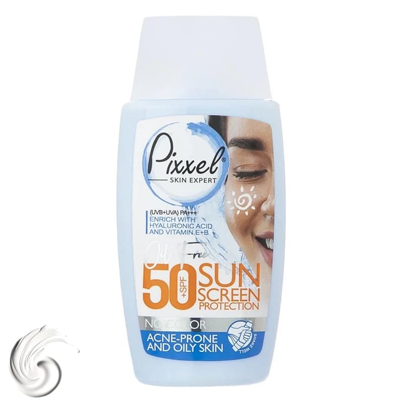 کرم ضد آفتاب بی رنگ پیکسل SPF +50 مناسب پوست خشک تا نرمال و حساس — تصویر ۲