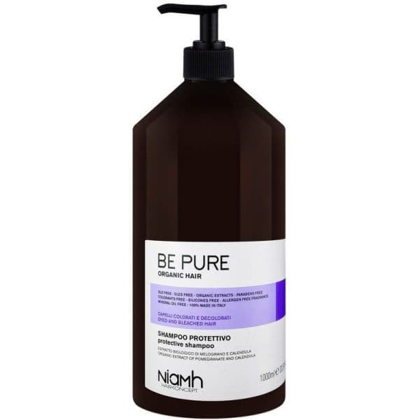 شامپو مناسب موهای رنگ شده و دکلره فاقد سولفات بی پیور(BePure) حجم 500 میلی لیتر