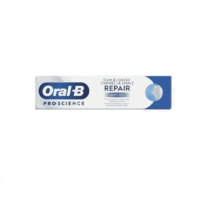 خمیر دندان نعنایی ترمیم کننده لثه و مینای دندان اورال بی مدل diş eti ve diş minesi حجم 75 میل oral b