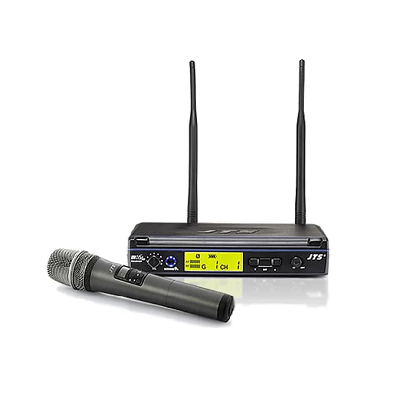 سیستم میکروفون بی‌سیم JTS مدل IN-164R + IN-164TH | میکروفون دستی حرفه‌ای UHF