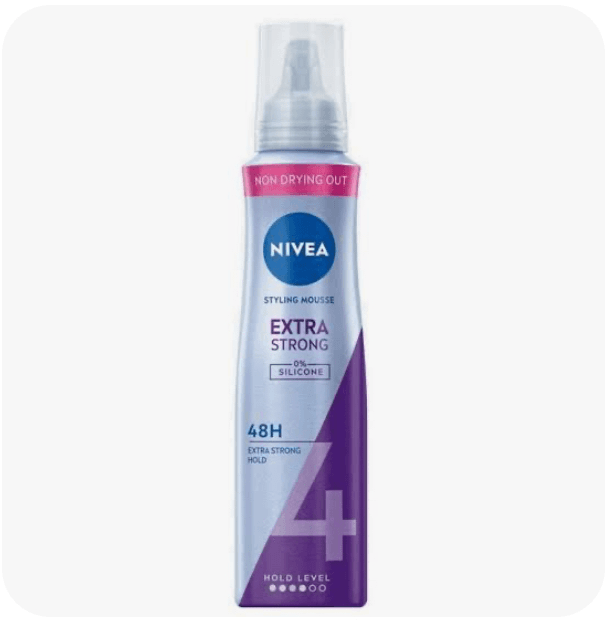 موس حالت دهنده مو بسیار قوی 48 ساعته extra strong شماره ۴ نیوا Nivea
