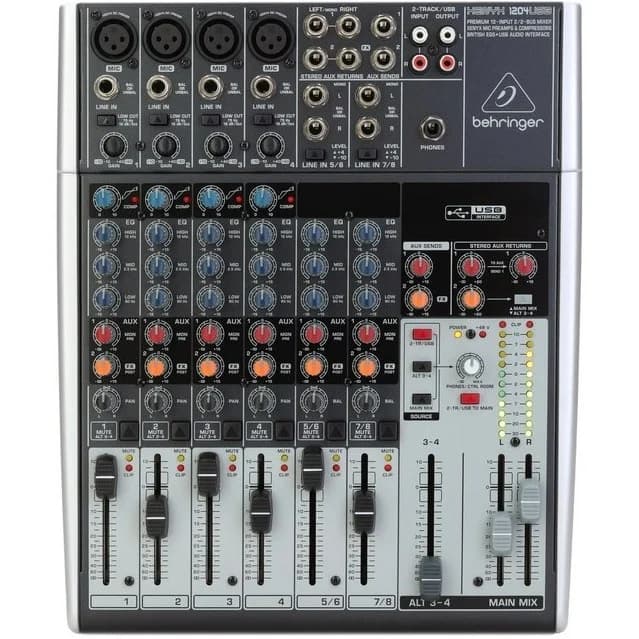 میکسر صدا بهرینگر Xenyx 1204USB | کنسول 12 کاناله – USB – خرید با گارانتی