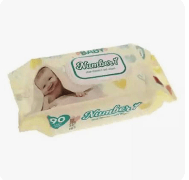 دستمال مرطوب کودک 90 عددی baby نامبروان Number1