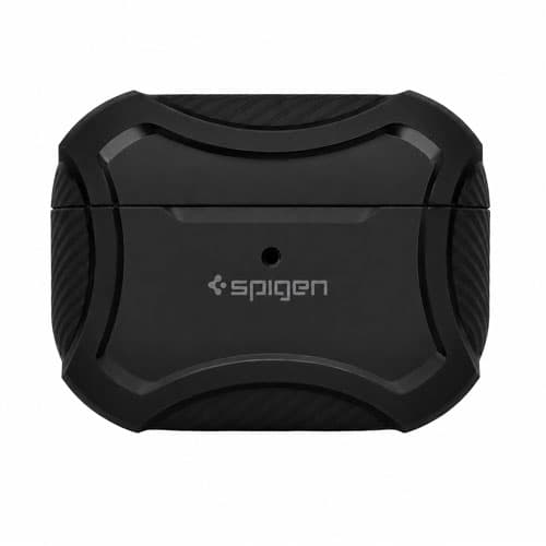 کاور هارد ایرپاد برند Spigen طرح ضد ضربه کربنی همراه با آویز مناسب برای AirPods Pro 2