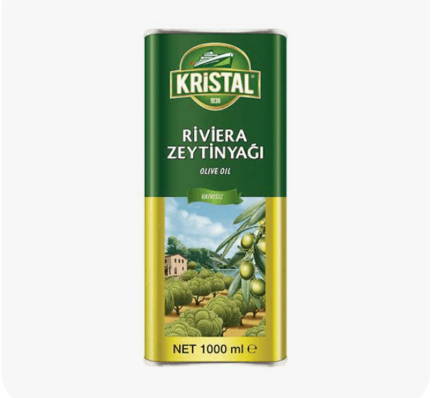 روغن زیتون فلزی یک لیتری کریستال crystal