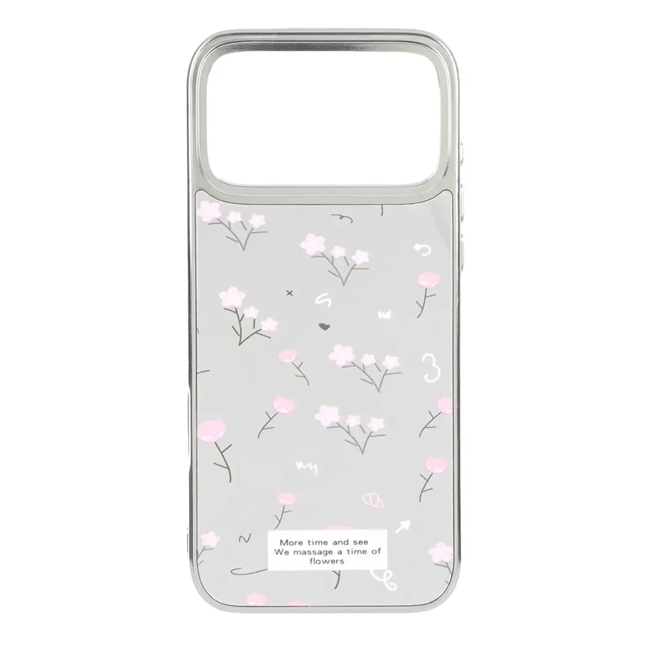 قاب آینه ای Silver طرح دار فانتزی آیفون Apple