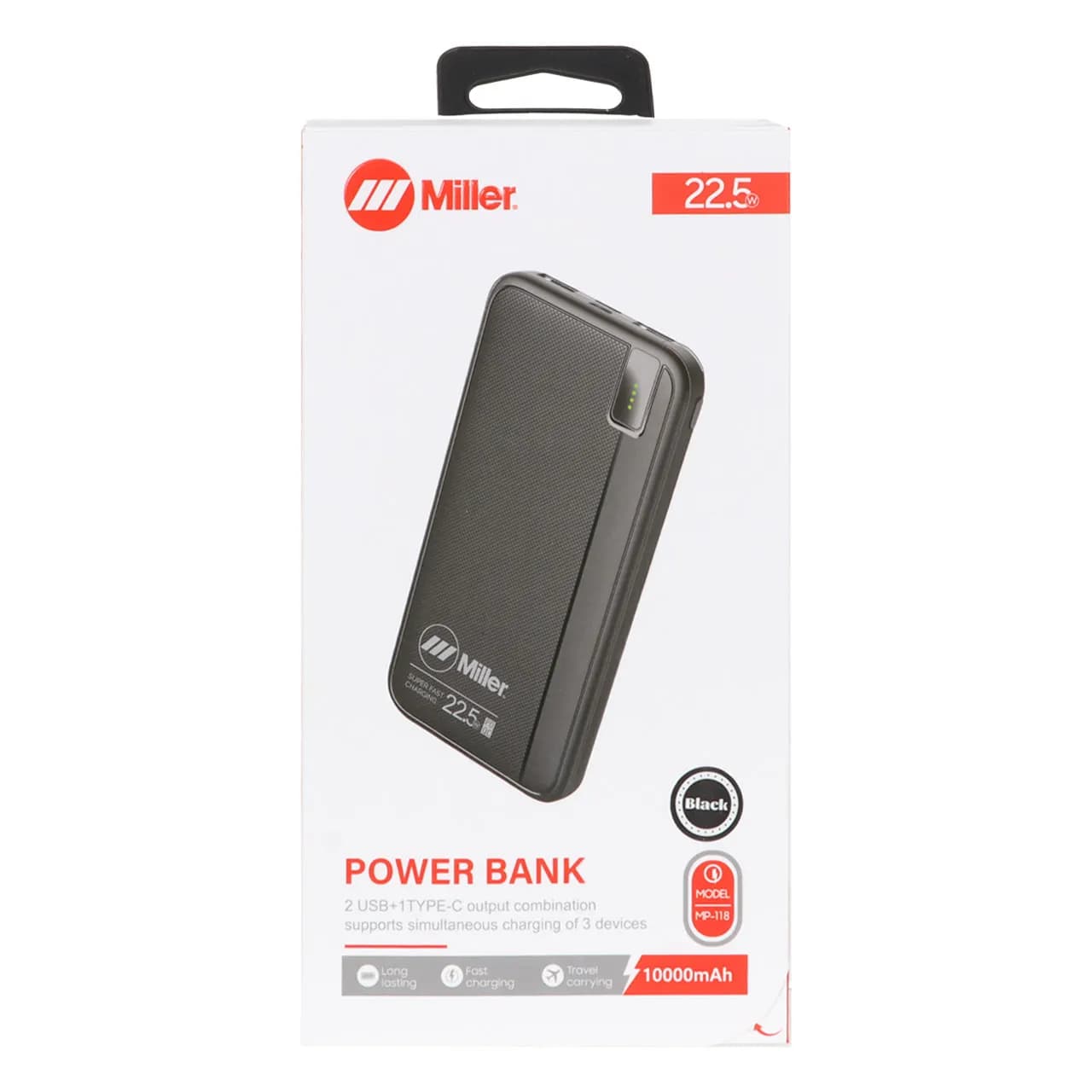 پاوربانک PD فست شارژ Miller 10000mAh مدل MP-118 22.5W — تصویر ۸