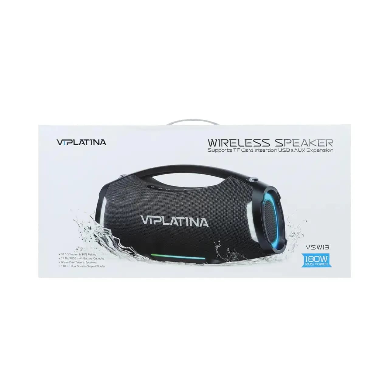 اسپیکر بی سیم VIPLATINA مدل VSW13 – مشکی — تصویر ۲