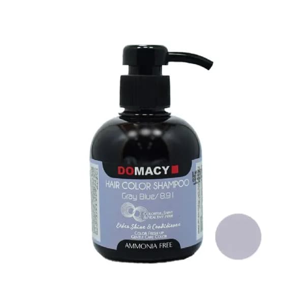 شامپو رنگساژ 300میل دوماسی آبی خاکستری 8.91