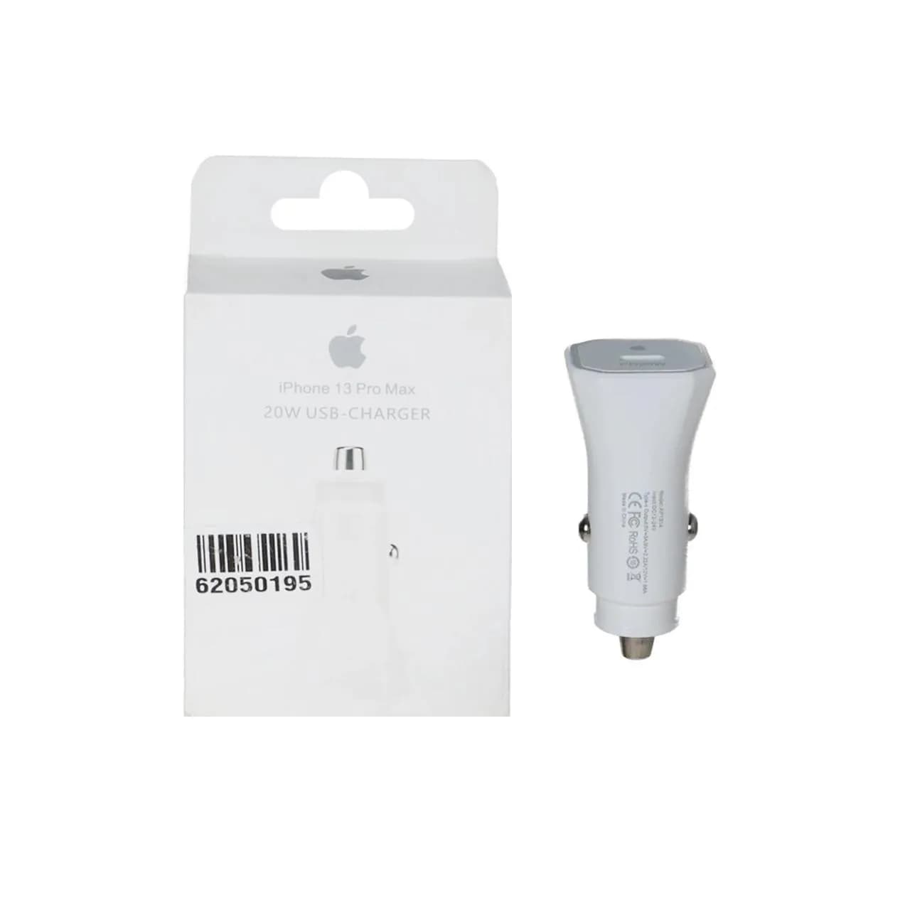 شارژر فندکی PD و فست تک پورت Apple مدل AP1314 20W – سفید – ASP — تصویر ۲