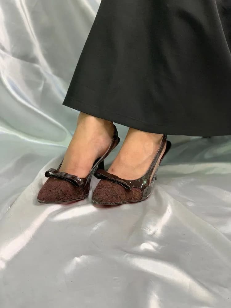 کفش مجلسی زنانه گیپوری پاپیونی — تصویر ۲