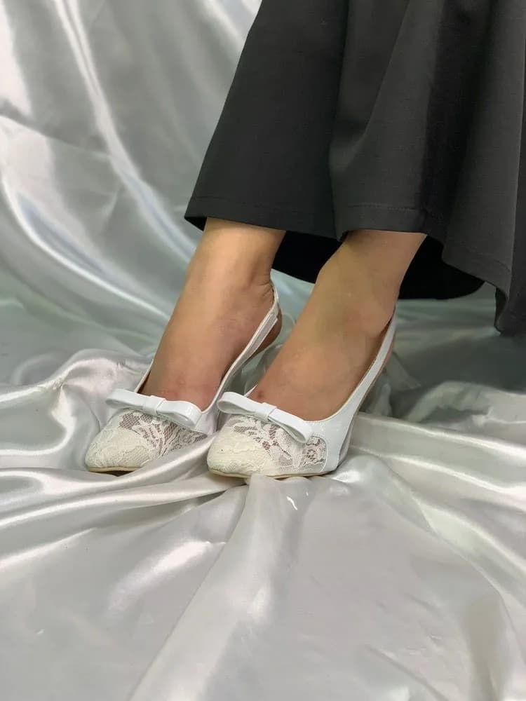 کفش مجلسی زنانه گیپوری پاپیونی — تصویر ۳