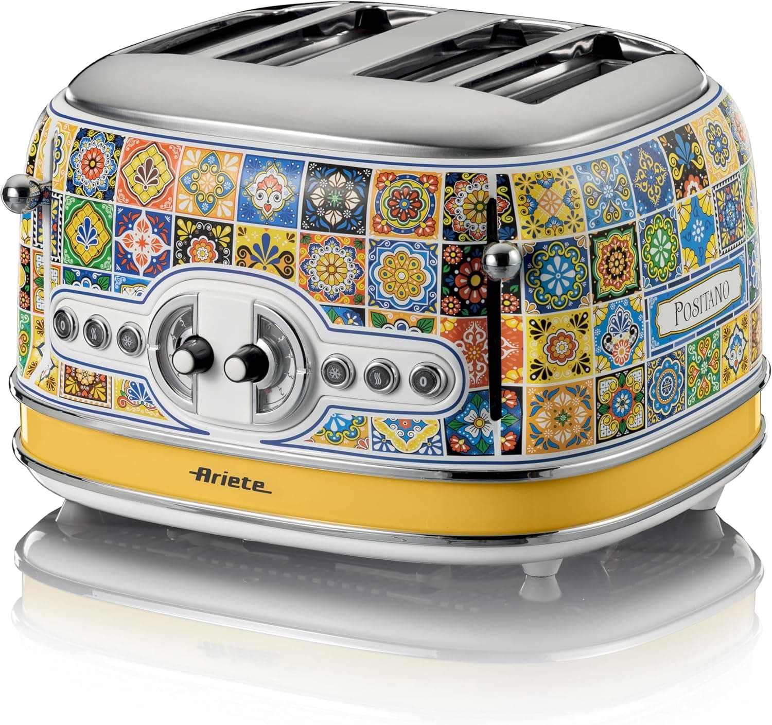توستر چهار اسلایس آریته طرح پسیتانو مدل 156 ا Ariete Toaster 156 Positano, Mediterranean design