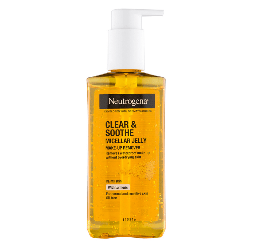 ژل شستشوی پمپی صورت ميسلار ياك كننده آرايش Clear & Soothe نيتروژنا Neutrogena