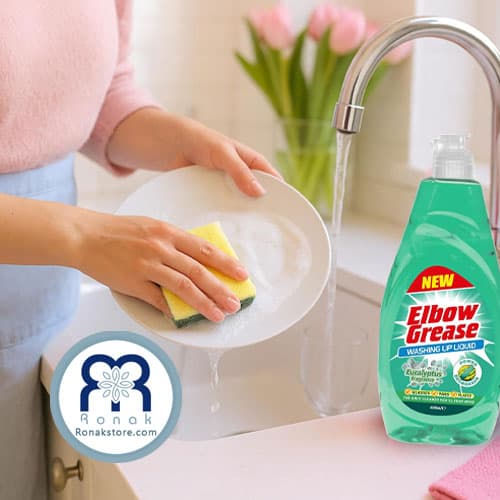 مایع ظرفشویی چربی زدای البوگریس Elbow Grease با رایحه اکالیپتوس حجم 600 میل — تصویر ۳