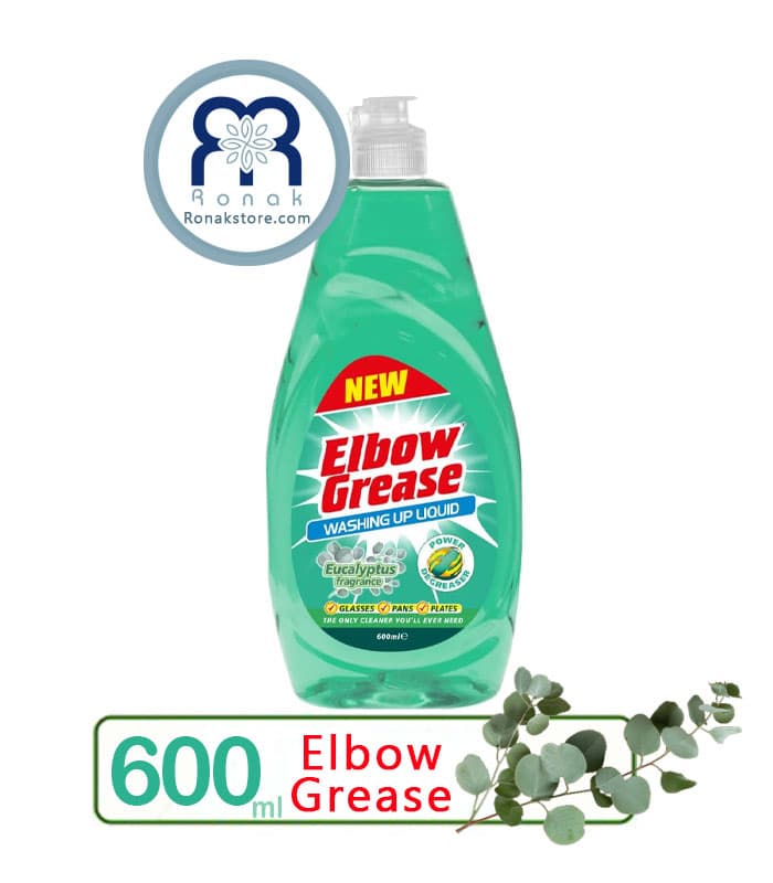 مایع ظرفشویی چربی زدای البوگریس Elbow Grease با رایحه اکالیپتوس حجم 600 میل