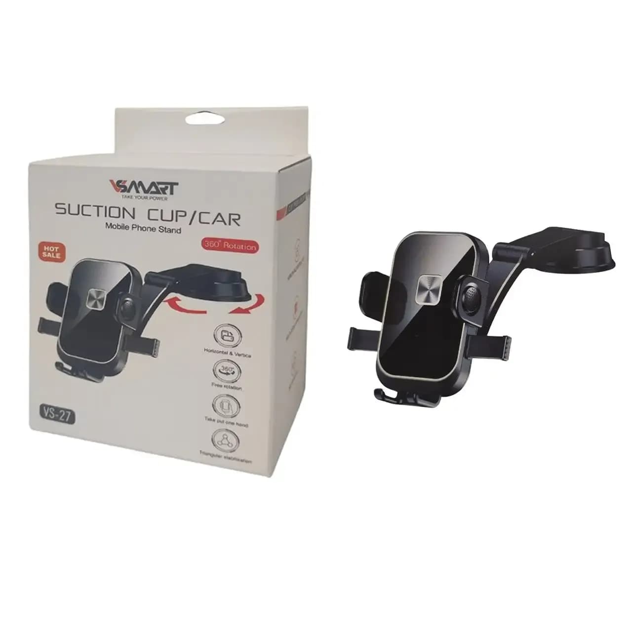 هولدر گوشی موبایل پایه دار V-Smart مدل VS-27 – مشکی – BSA