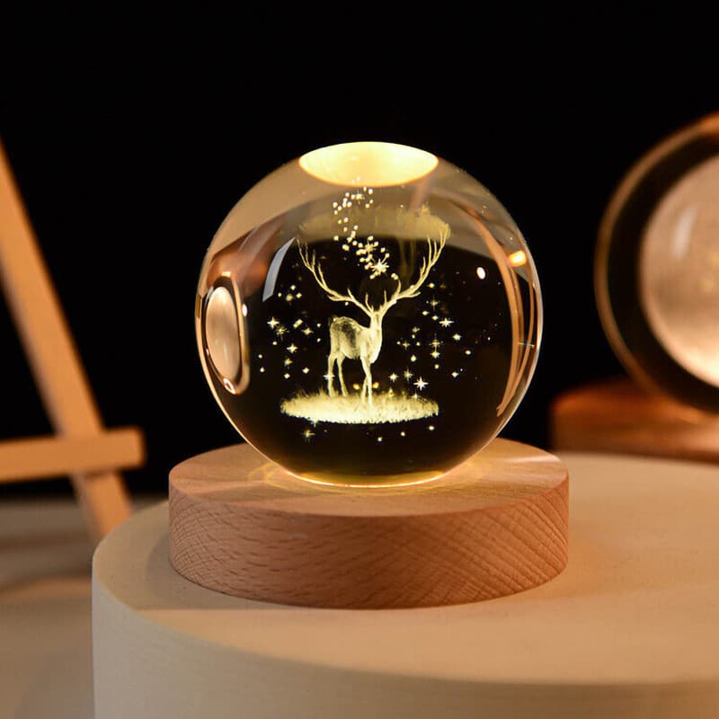 گوی کریستالی گردون سه بعدی LED — تصویر ۲