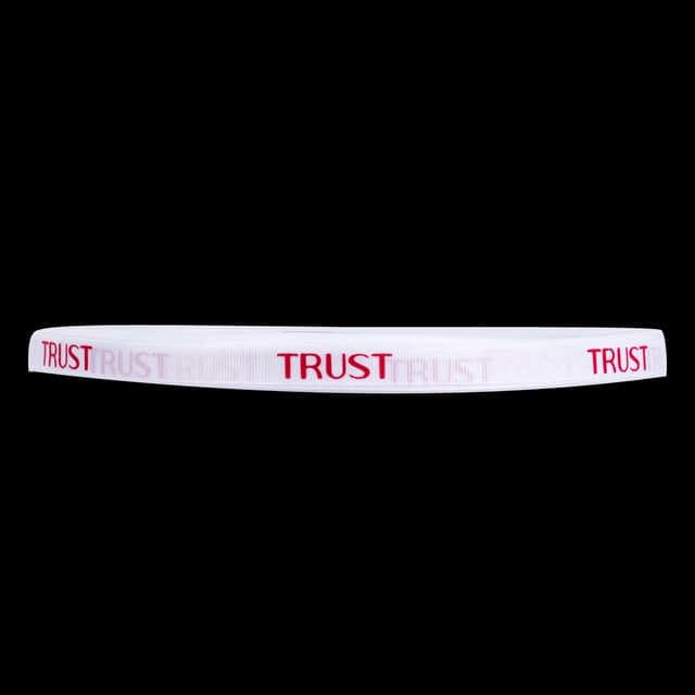 روبان سفید Trust Professional 5 متری با طرح قرمز