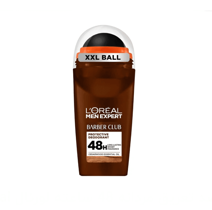 مام رول مردانه زیربغل ضدتعریق 50 میل BARBER CLUB قهوه ای 48 ساعته لورال L’Oréal — تصویر ۲