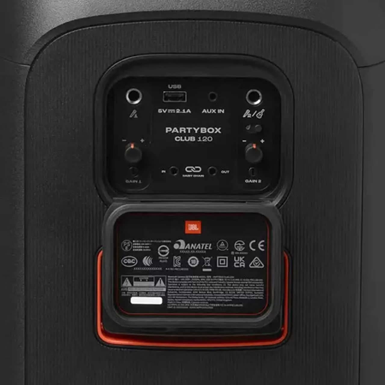 اسپیکر چمدانی JBL مدل PARTYBOX CLUB 120 – مشکی — تصویر ۴