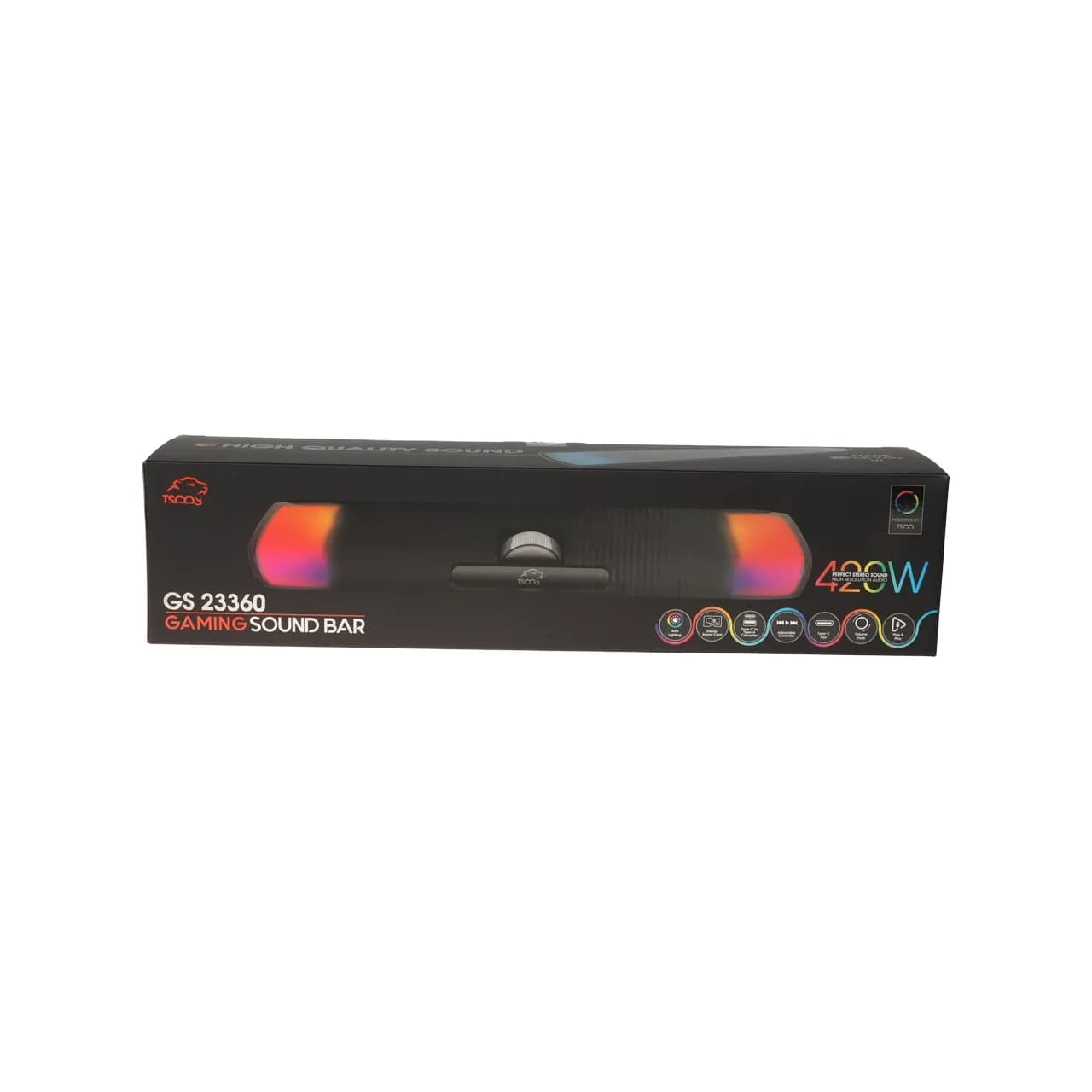 اسپیکر ساندبار گیمینگ TSCO مدل GS 23360 – مشکی (گارانتی 18 ماهه تسکو) — تصویر ۳
