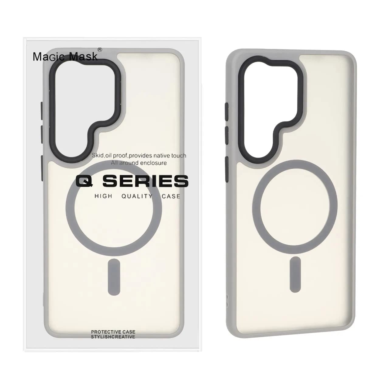 قاب اورجینال Magic Mask مات Magsafe بلک لنز Samsung Galaxy S26 Ultra — تصویر ۴