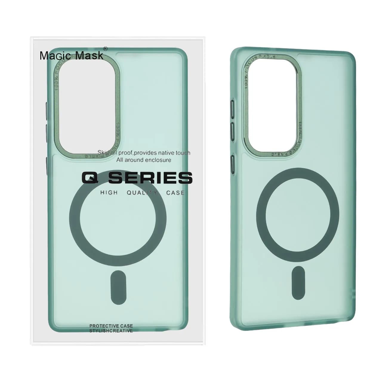 قاب اورجینال Magic Mask مات Magsafe بلک لنز Samsung Galaxy S26 Ultra