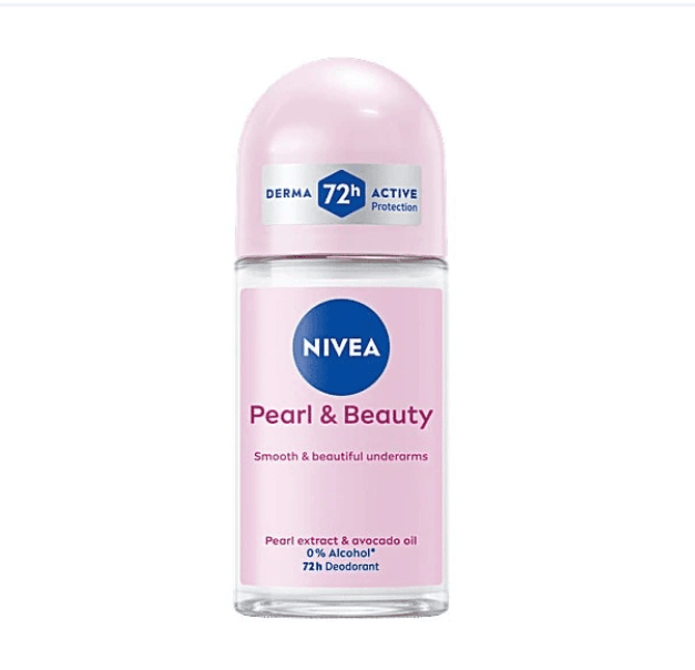 مام رول ضد تعریق زنانه نیوا pearl & beauty حجم ۵۰ میل با ماندگاری 72 ساعت Nivea