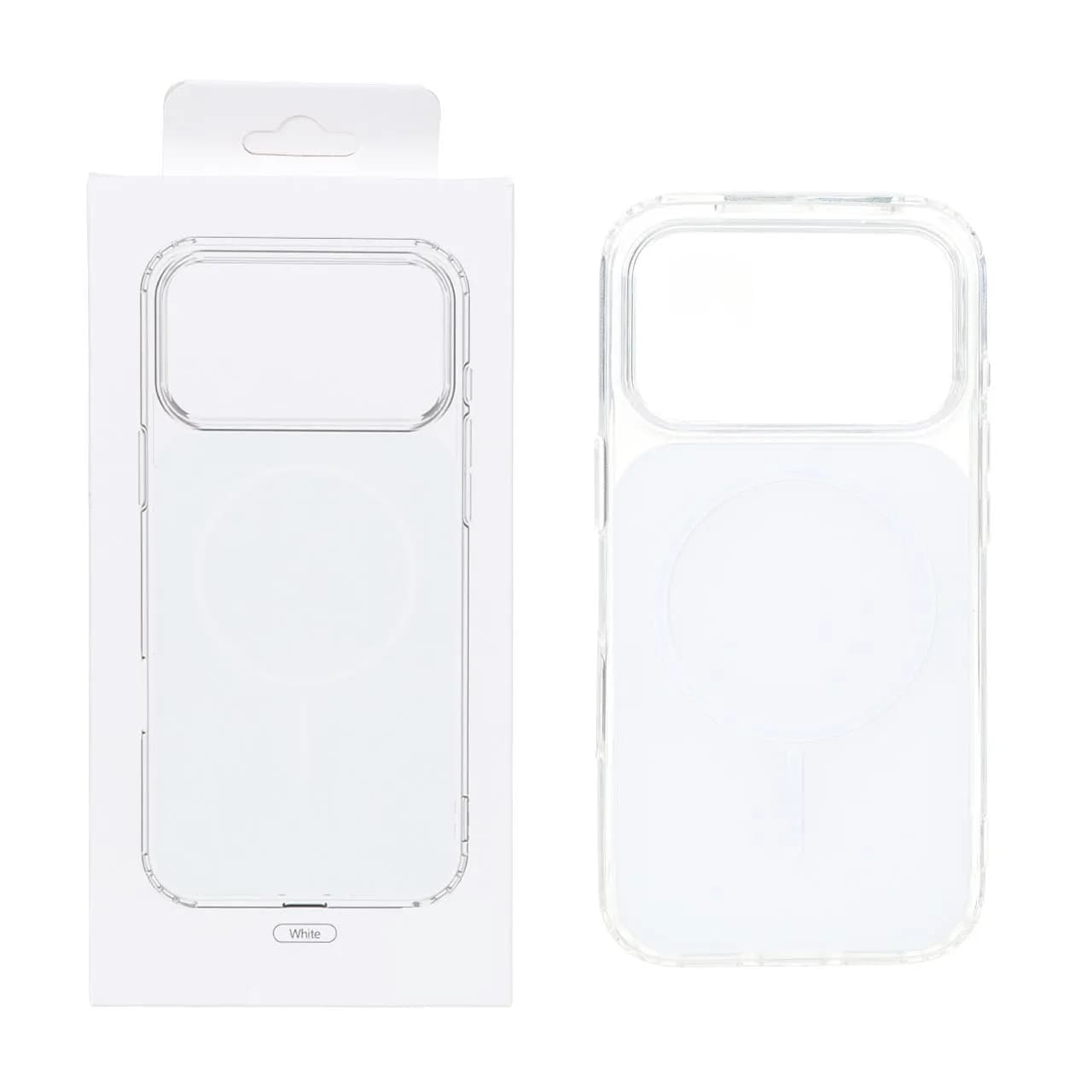 قاب پشت رنگی دور ژله ای با قابلیت شارژ MagSafe سفید (پک دار) — تصویر ۵