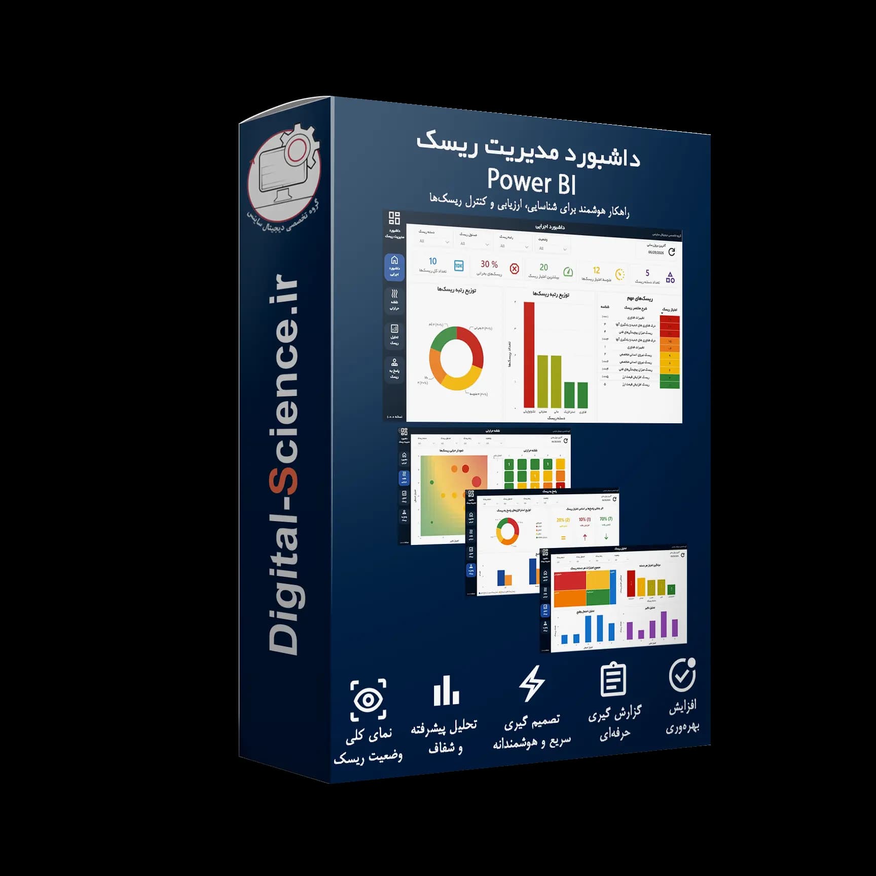 داشبورد مدیریت ریسک در Power BI (Single)