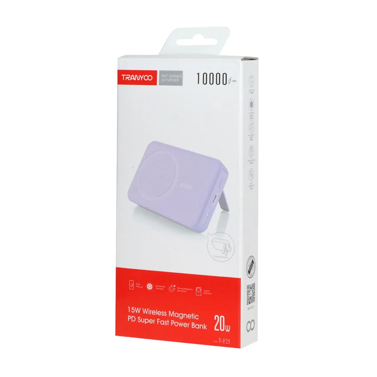 پاوربانک (PD و فست شارژ) Tranyoo 20W 10000mAh مدل T-F25 — تصویر ۸