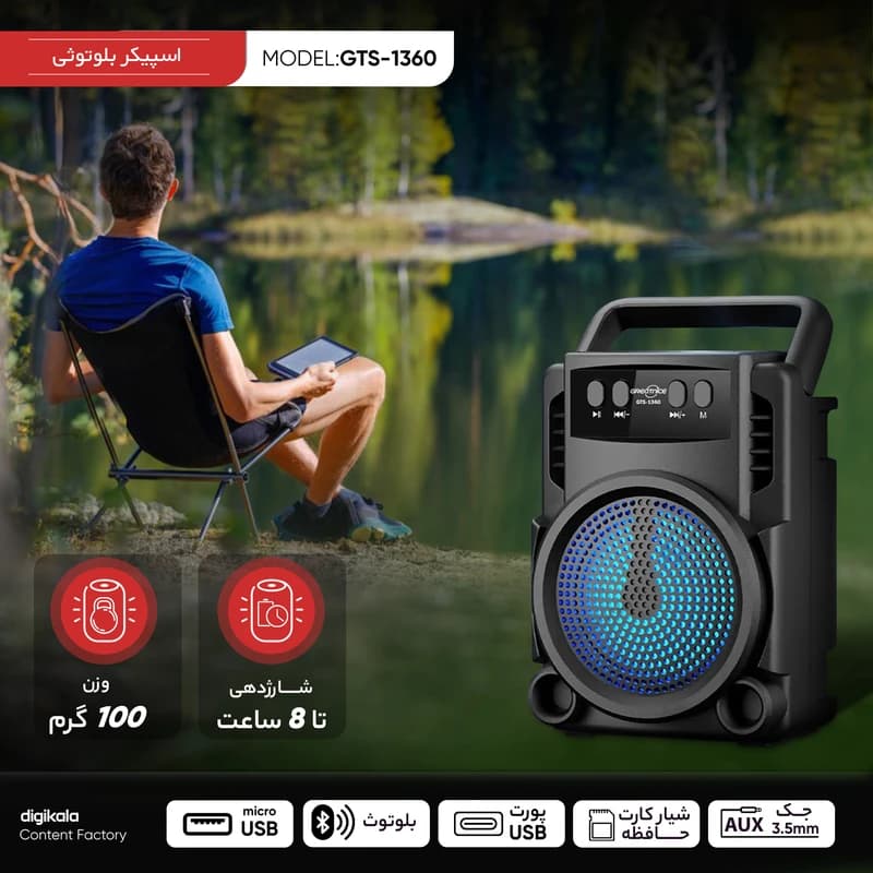 اسپیکر گریت نایس مدل GTS 1360 (پک ده تایی) — تصویر ۴