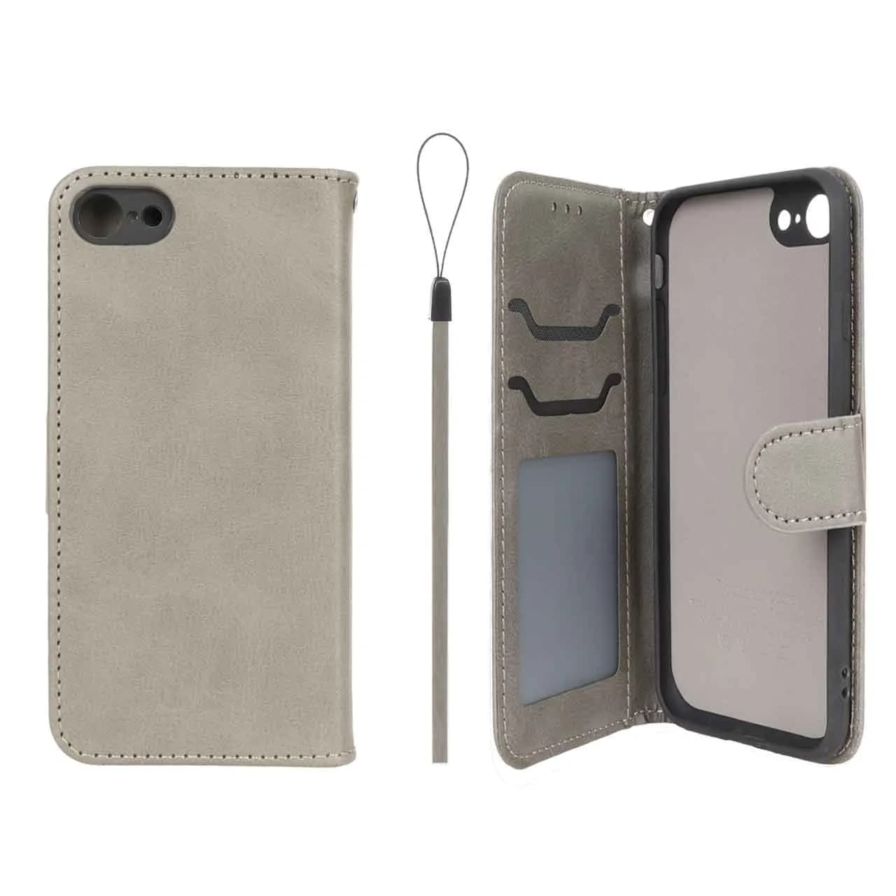 کیف موبایل مگنتی درجه یک داخل خز MNC Plus مناسب آیفون iPhone – خاکستری