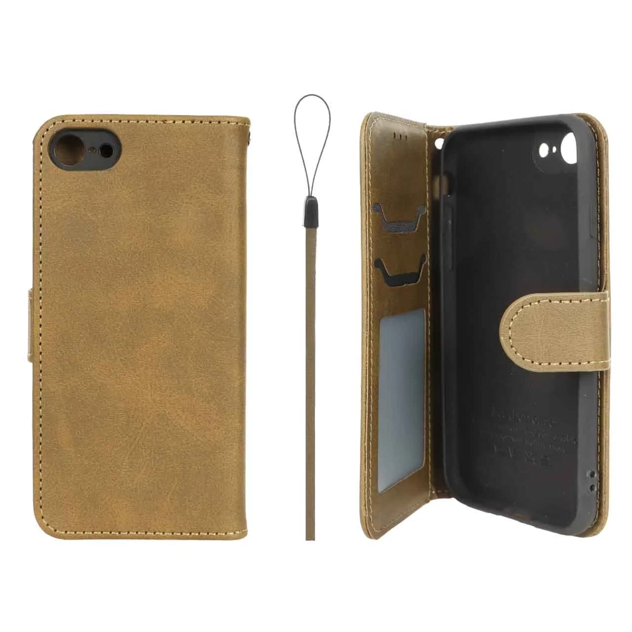 کیف موبایل مگنتی درجه یک داخل خز MNC Plus مناسب آیفون iPhone – سبز زیتونی — تصویر ۵