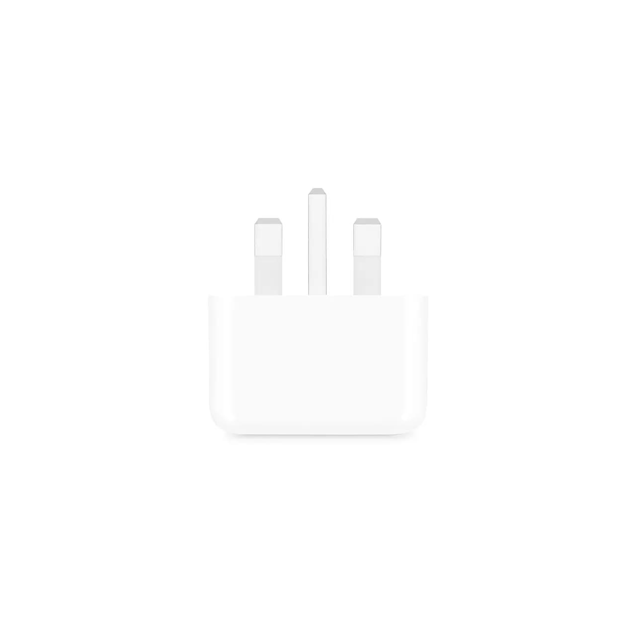 شارژر دیواری اپل 3 پین 20W – B/A – سفید – اصلی (New Pack 2024) (گارانتی 18 ماه شرکتی)