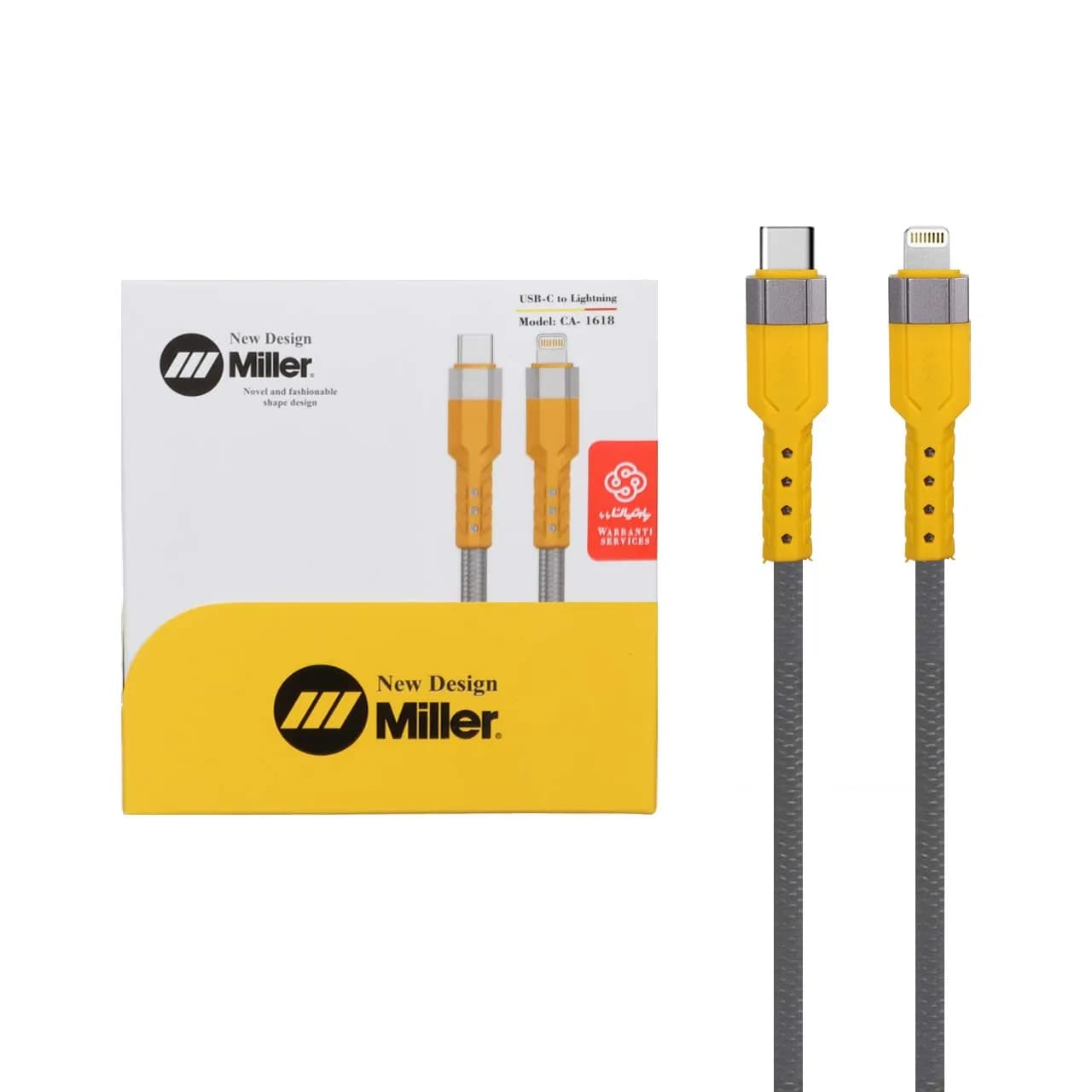 کابل شارژ فست Miller Type-C To Lightning مدل CA-1618 – گارانتی 6 ماهه